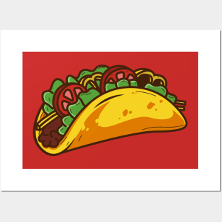 Taco Tacos Taco Mexico Mexican Burrito Fiesta Cinco de Mayo Posters and Art